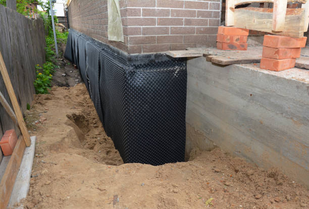 SJ Waterproofing Pros technician performing targeted Foundation Crack Repair assessment in Wycombe, PA